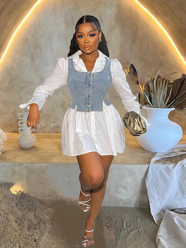 Moda Camisa Larga Con Chaleco Outfit Camisa Blanca Y Chaleco Mujer