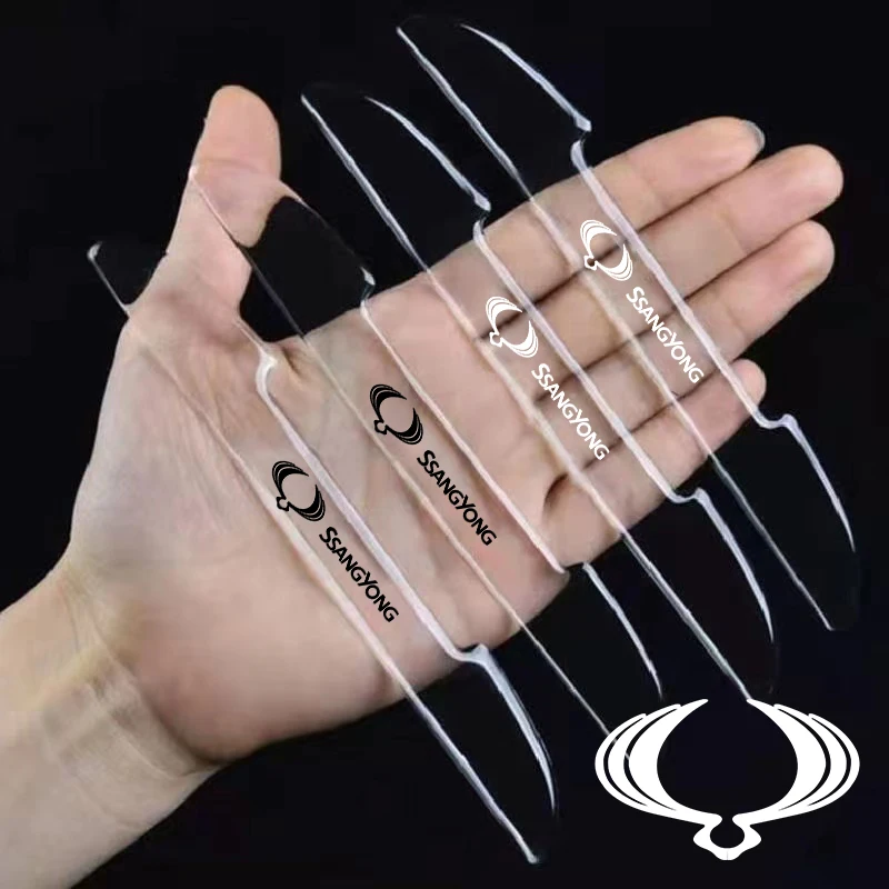 Car door anti collision strip Car accessories car door anti-collision strip decoration For Ssangyong Korando Rexton Kyron Musso Actyon Rodius