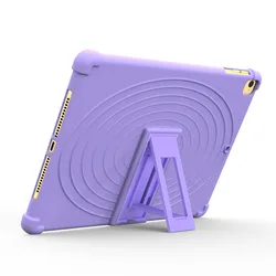 Durable Silicone Protective Cover - iPad 5th 6th Air1 2 (PURPLE)