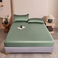 Drap-housse en soie de mûrier, couvre-lit en soie naturelle, Queen, King Size, taille personnalisée, luxe, haut de gamme 3