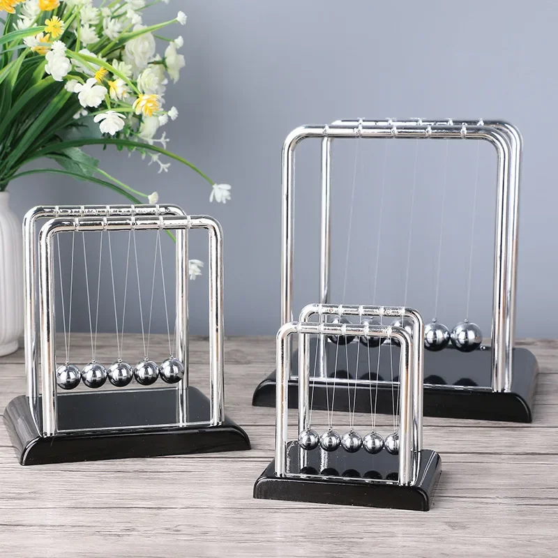 

Newton Cradle Balance Steel Balls Science Pendulum Desk Toy Metal Pendulum Ball School Teaching Supplies Creative Decoration