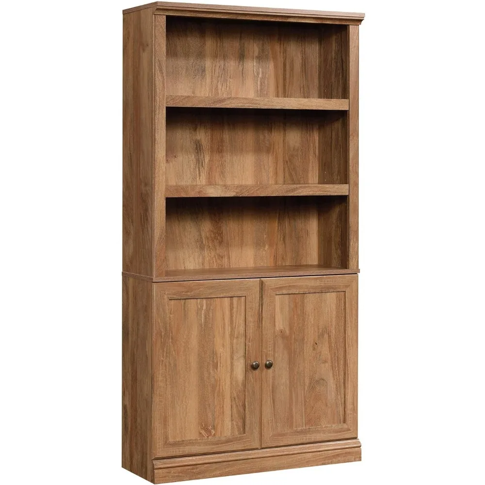 

Miscellaneous Storage Transitional 3-Shelf 2-Door Bookcase/ Book shelf, Sindoori Mango finish