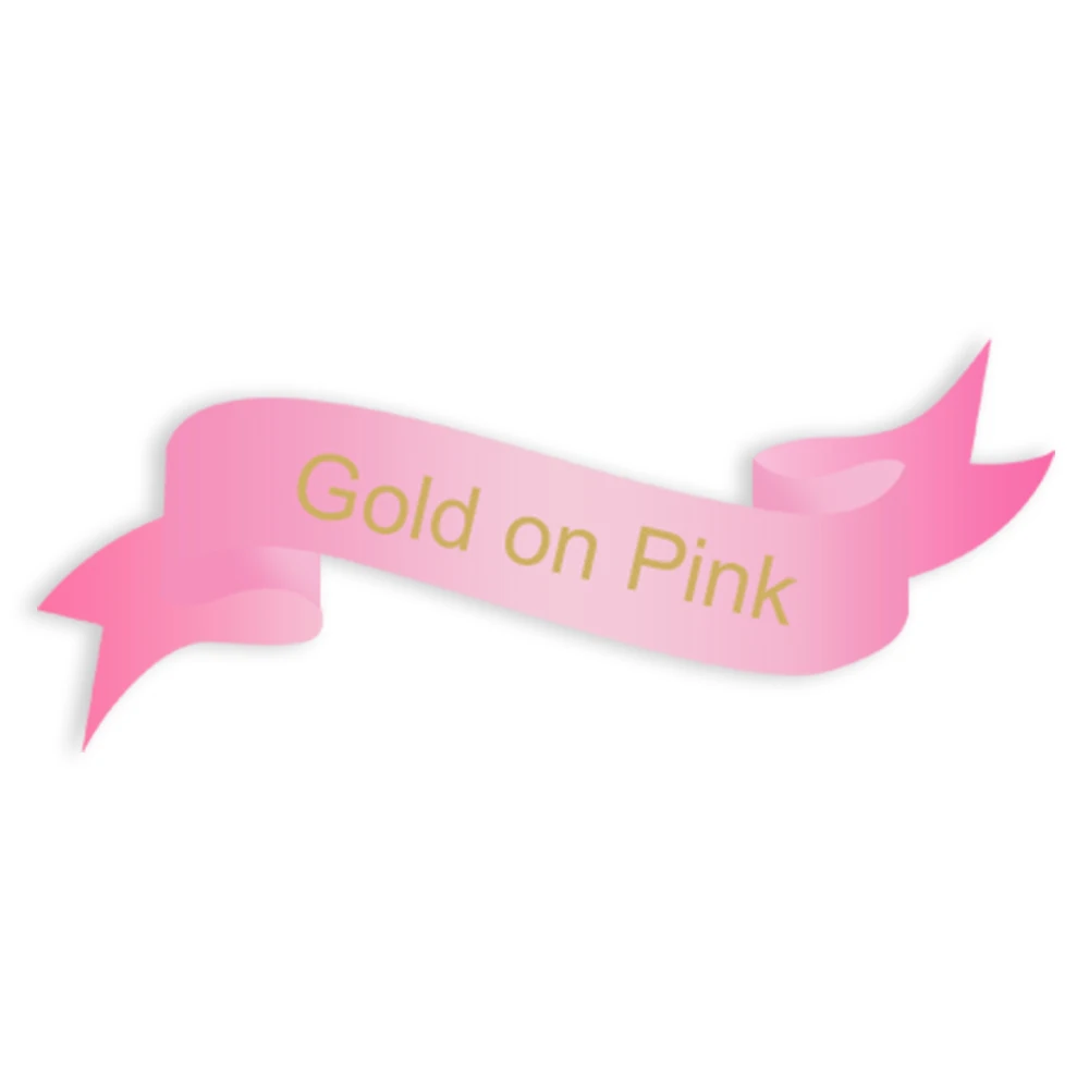 Gold on Pink