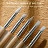 High Quality Wood Watch Dial Cleaning Pen Carving Emboss Manicure Brushes Dust Cleaner Repair Tools for Clock Repair 1Pcs 2