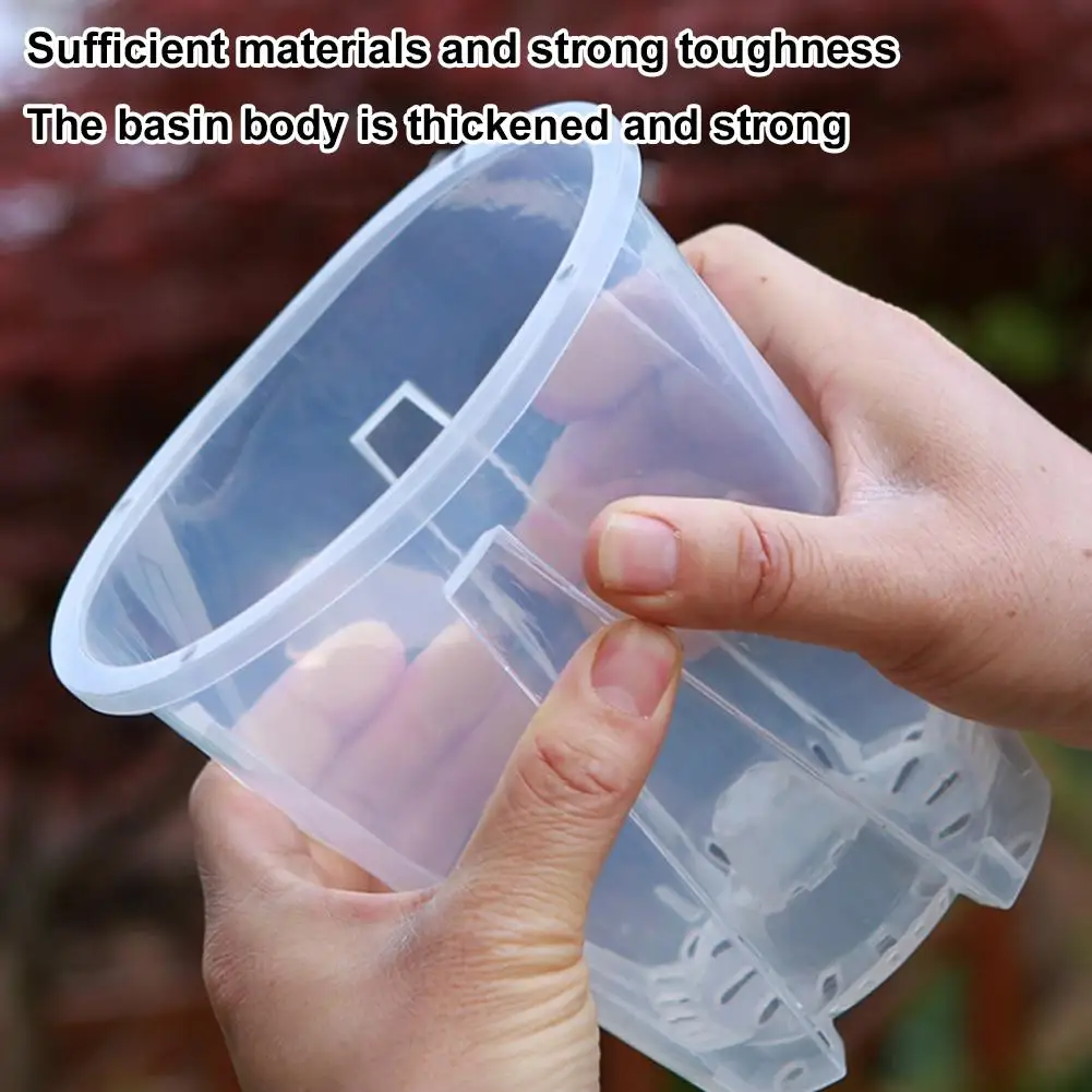 Clear Permeable Plant Pot – Large Capacity and Breathable Design