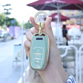 Cover chiate/telecomando per Audi A1 A3 A6l A4L A8l A5 Q5 Q7 portachiavi anello Shell telecomando Smart Protect accessori Auto intelligenti 4 Cover chiate/telecomando per Audi A1 A3 A6l A4L A8l A5 Q5 Q7 portachiavi anello Shell telecomando Smart Protect accessori Auto intelligenti - Custodia protettiva per chiave in TPU per Audi A1 A3 A6l A4L A8l A5 Q5