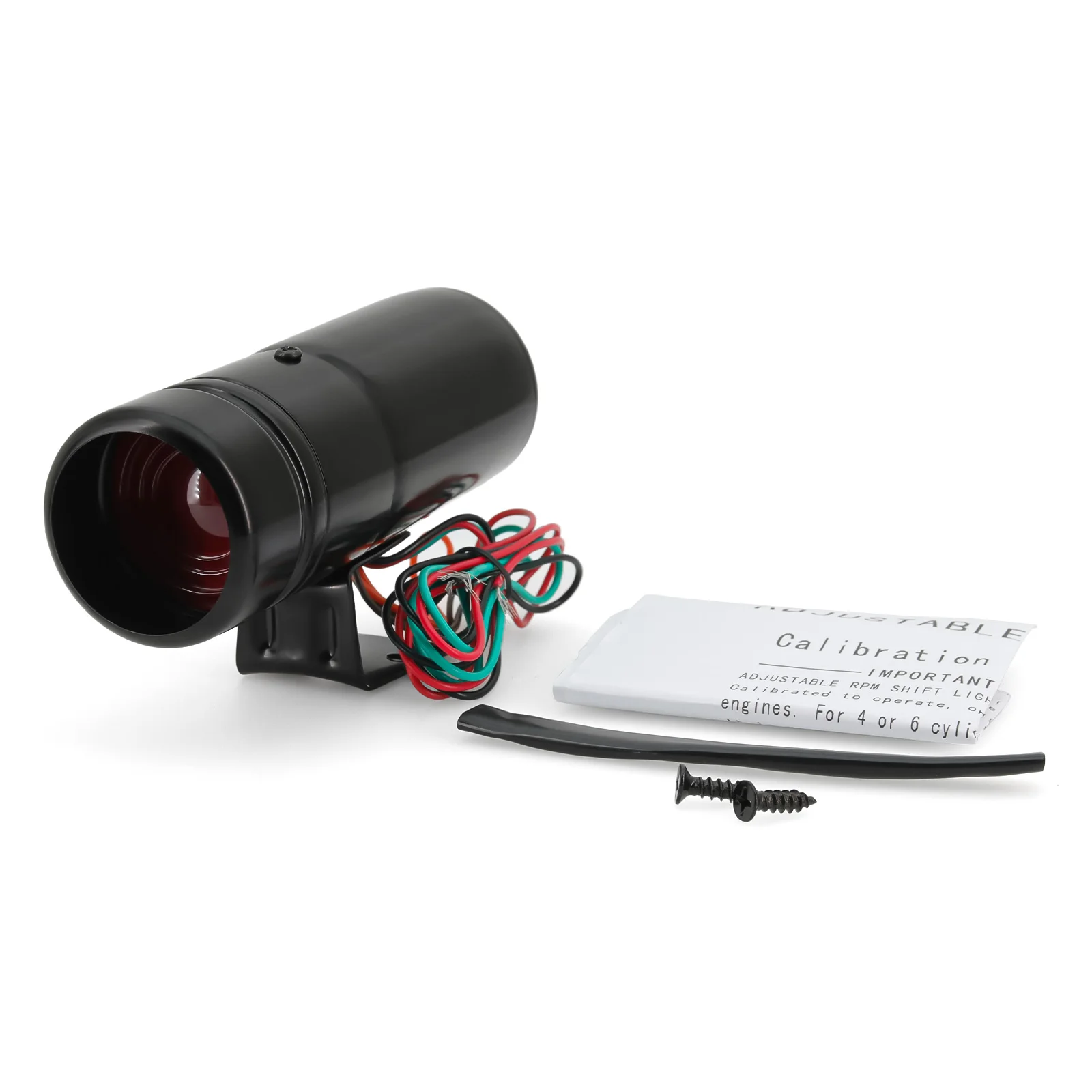 Adjustable Tachometer Shift Light Rpm Limiter Red LED Alarm Light for 4/6/8 Cylinders