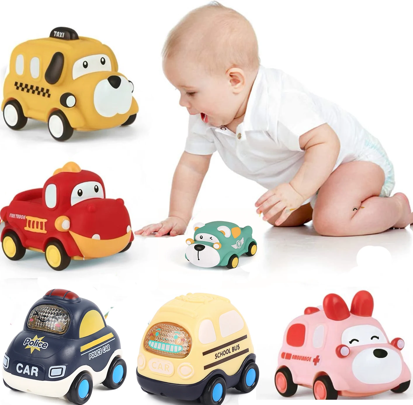 12Pcs/6Pcs Pull Back Car Brinquedos Carro Crianças Carro de Corrida Bebê  Mini Carros Desenhos animados Pull Back Bus Truck Crianças Brinquedos  Crianças Menino Presente GYH - AliExpress