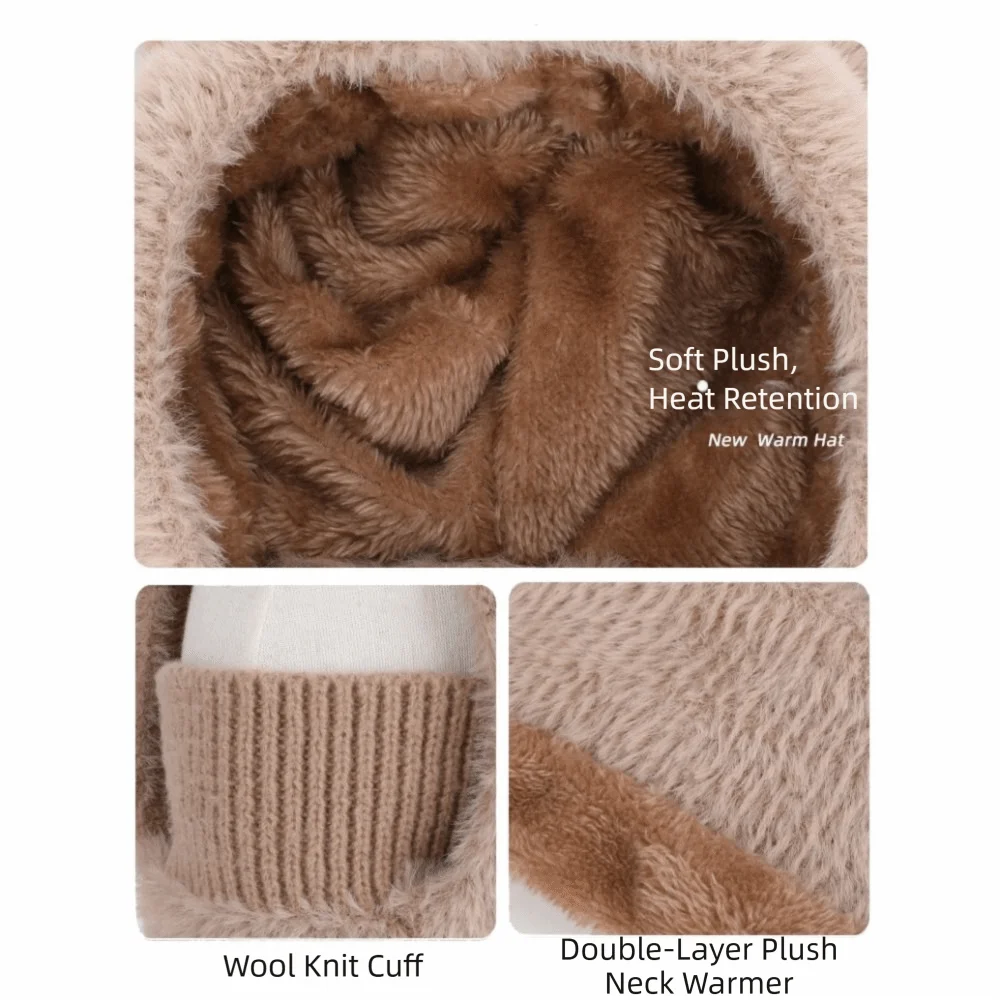 Warm Knitted Kids Bear Hat Winter Season