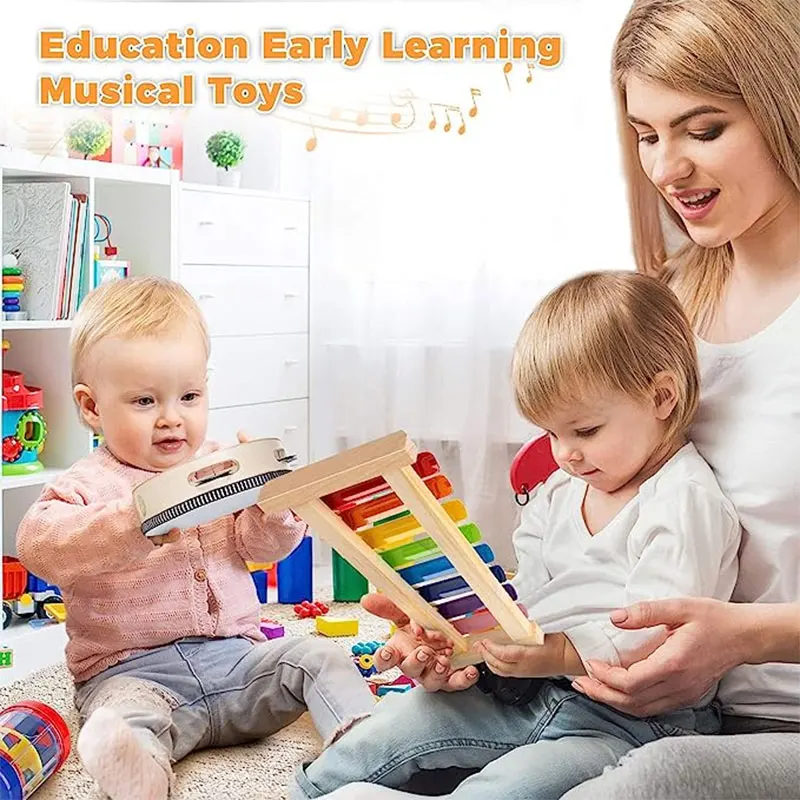 Montessori Baby Toys 2 Years Educational Math Toy Wooden Puzzle Bead Wire Maze Roller Coaster Abacus For Kids Toddler Toys 6