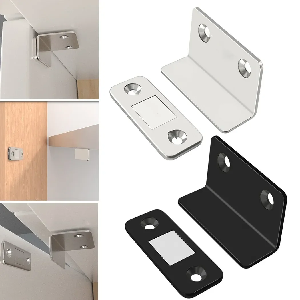 Magnetic Cabinet Latches 1Pc Strong Magnetic Steel Catch Latch Ultra Thin for Door Cabinet Cupboard Closer Magnet Wardrobes Drawer Home Furniture Fitting