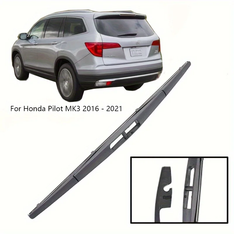 14 "الخلفية ممسحة شفرة لهوندا الطيار MK3 2016 - 2021 الزجاج الأمامي نظيفة الباب الخلفي نافذة سيارة المطر فرشاة