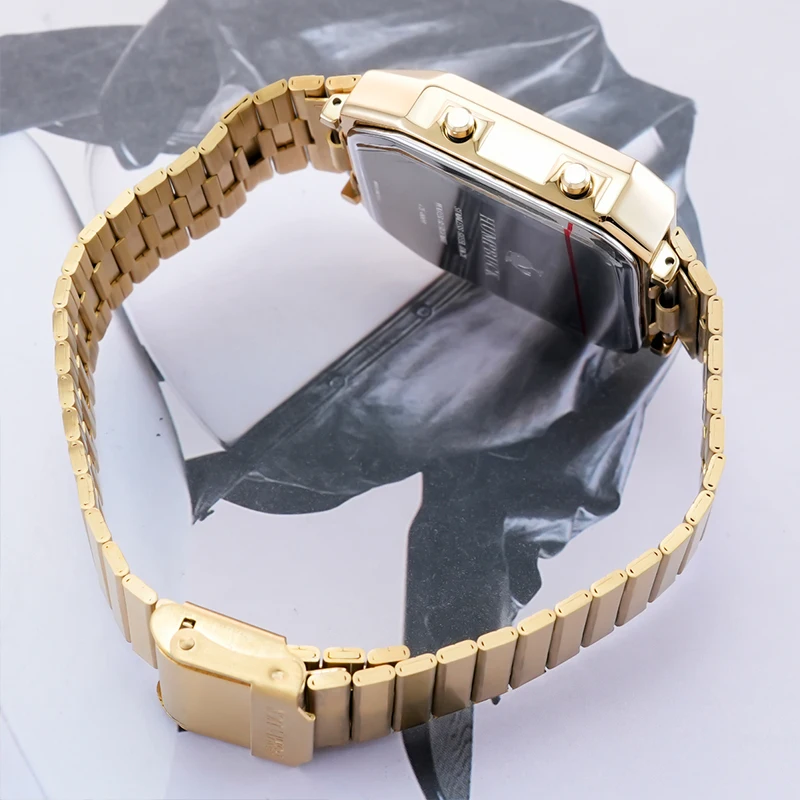 HUMPBUCK Electronic Movement Watch Stainless Steel Durability with Clasp Closure
