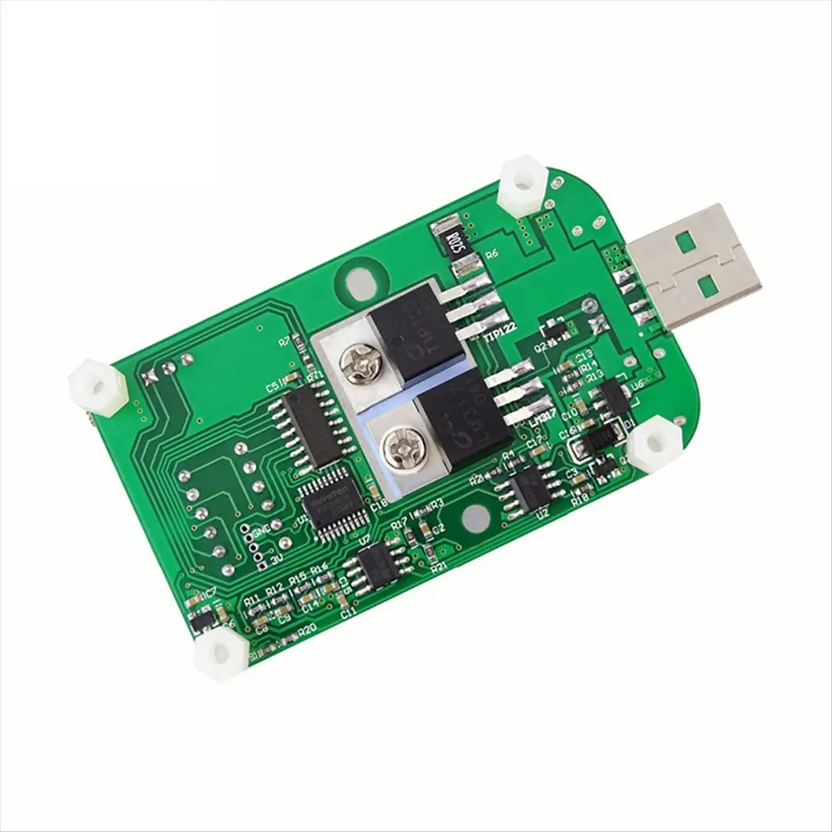 고품질 측정 도구 USB 전자 부하 테스터 팬 포함 조절 가능 저항기 LD25 재고 있음