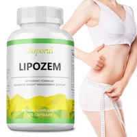 Natural Lipozem - Appetite Suppressant, Fat Burner,Relieves Bloating and Constipation, Improves Metabolism - 120 Capsules