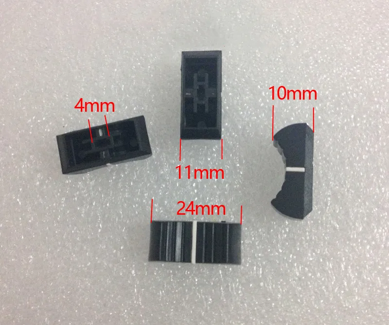 6pcs color mixer fader cap straight slide potentiometer fader button