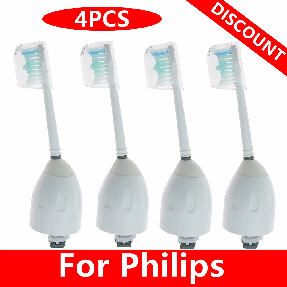 4pcs Brush Heads For Philips Sonicare Toothbrush E-Series Essence Elite Advance HX9500 HX9552 HX5910 HX5300 7900 HX9800 HX9842