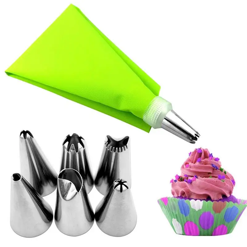 Stainless Steel Icing Piping Nozzles Cream Pastry Bag Coupler Cupcake