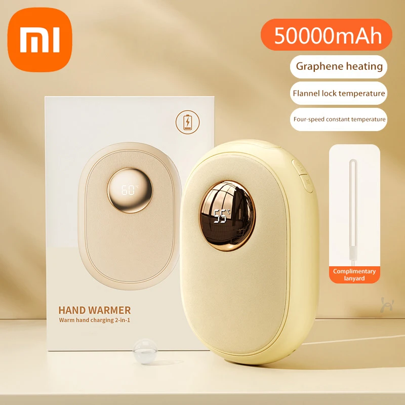 Portable Hand Warmer Xiaomi Large Capacity 50000mAh Plush Smart Constant Temperature