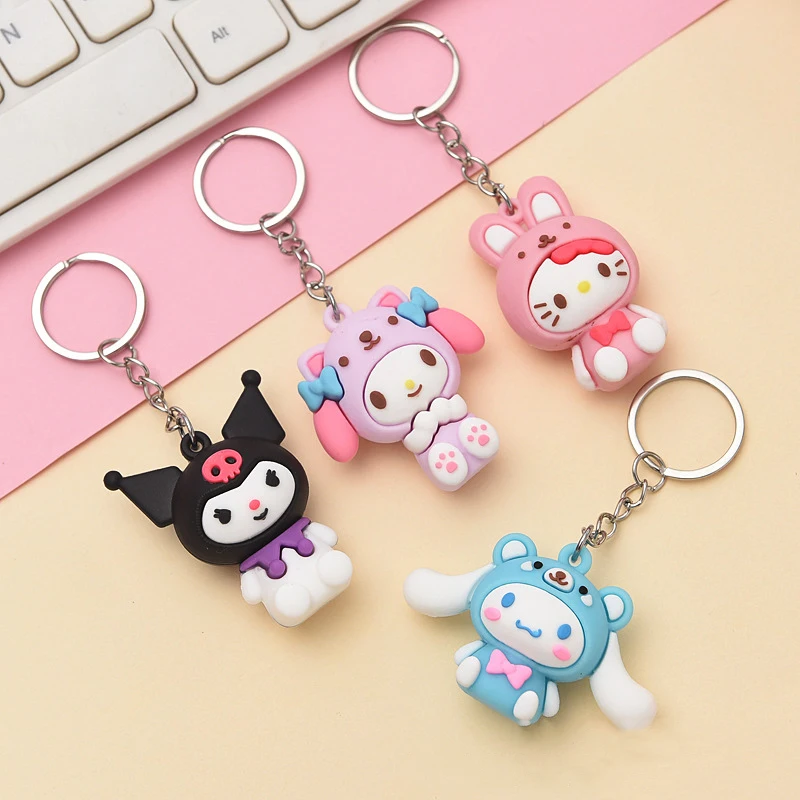 귀여움이 넘치는 Sanrio 키티 캐릭터 키체인