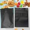 8.5x13cm Matte Black Heat Sealing Small Plastic Zip Lock Package Bag Smell Proof Aluminum Foil Mylar Powder Food Storage Bags 4