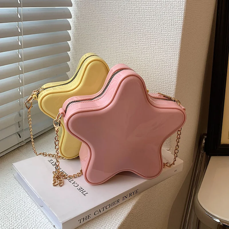 

Fashion Women's Bag Trend 2024 Patent Leather Funny Crossbody Bag High Quality Novelties Cartoon Cute Party Woman Shoulder Bag