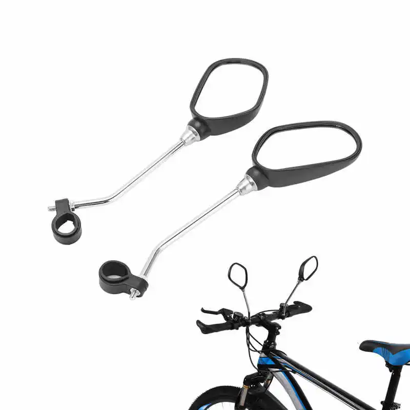 

2 Pcs Bike Rearview Mirror Bike Reflector Mirror Durable Rotatable Outdoor Sports Convex Mirror Safety Riding Equipment