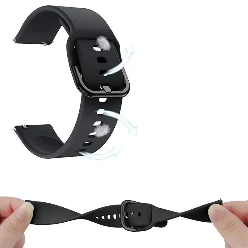 Soft Silicone Bracelet Comfortable Band for Smartwatch 20/22mm