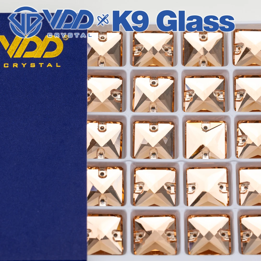 VDD Platz Mehrere Farben Top Qualität K9 Glas Nähen Auf Strass Kristall FlatBack Nähen Steine Für DIY Bekleidungs Dekorationen – Detail 14
