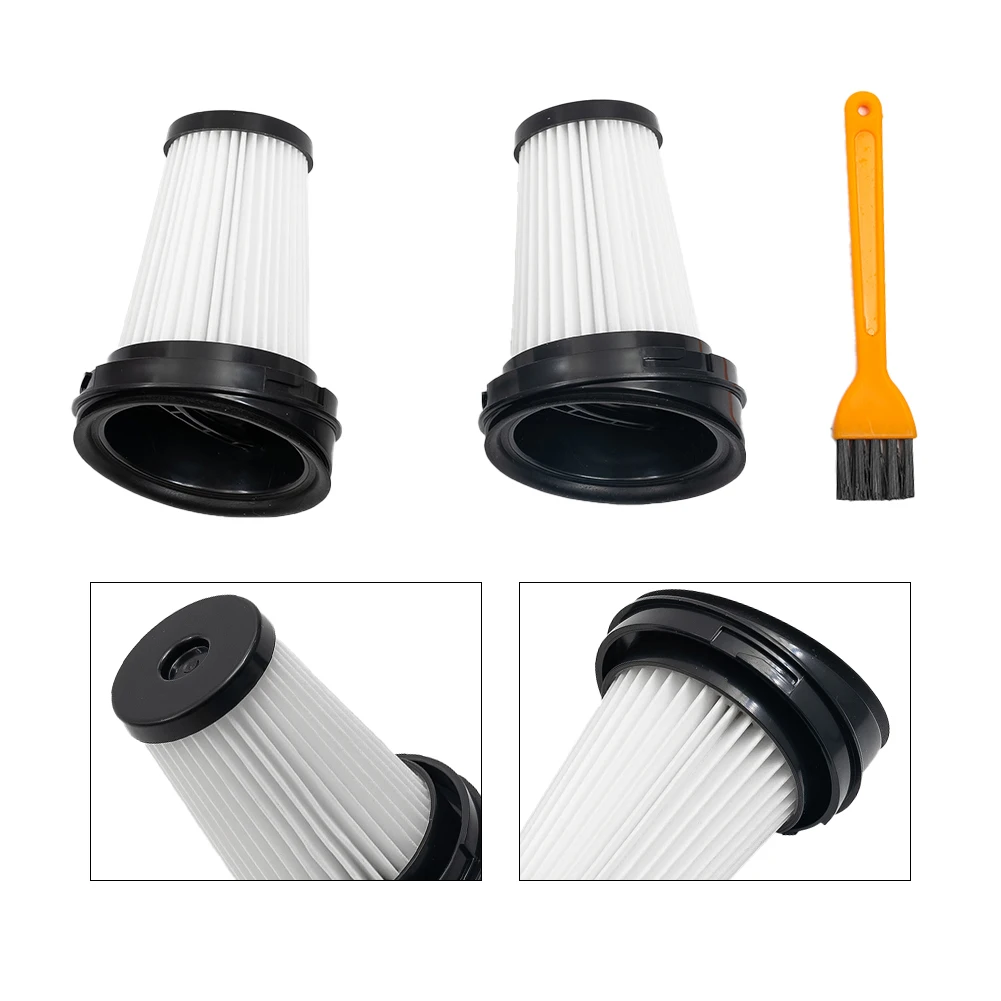 Vacuum Cleaner Accessories 1pc Cleaning Brush & 2Pcs Filters For Gorenje SVC144FBK SVC216FR Dexp Handheld Vacuum Cleaner Filter Accessories Set