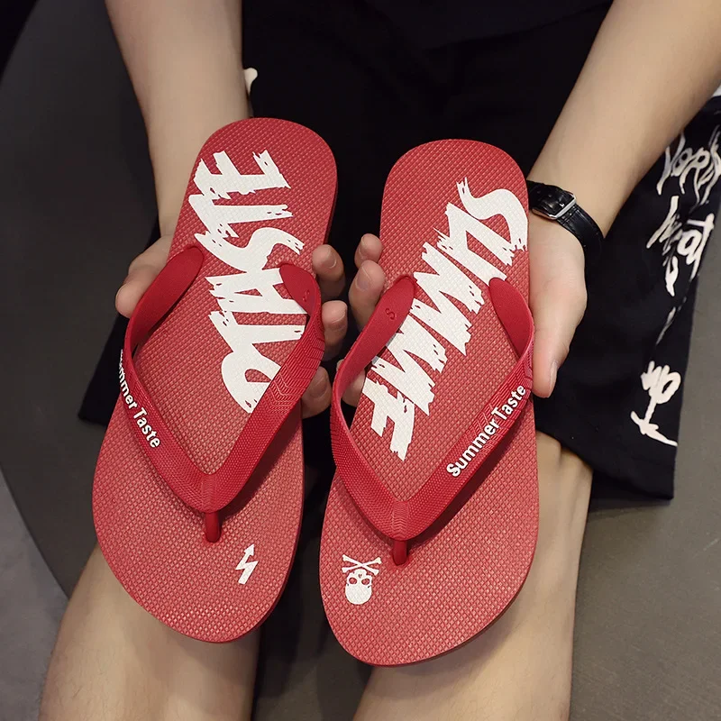 Flip-flops Men's Summer New Soft Sole Non-slip Flip-flops Youth Leisure Beach Sandals Sandalias De Fiesta Elegantes - 4