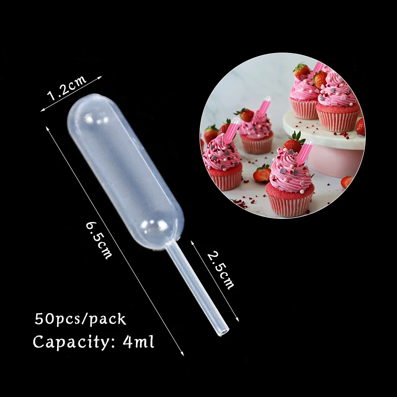 Pipettes en plastique, pipettes pour desserts