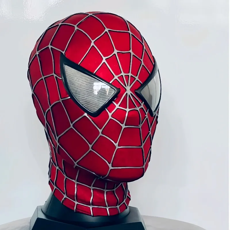 【スパイダーマン】新品 トビースパイダーマンレッド 2Dマスク サムライミ版 レッド トビー・マグワイア スパイダーマン コスプレ