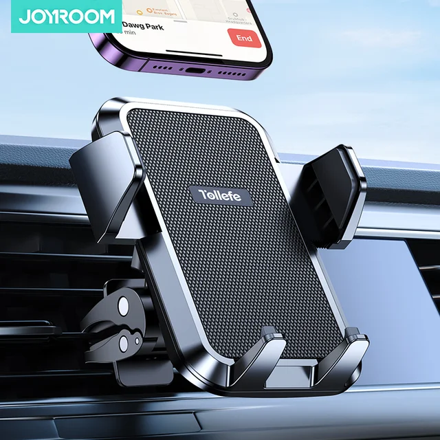 Joyroom Upgraded Car Phone Holder Military-Grade Protection Big Phone And Thick Cases Friendly Hands Free Air Vent Car Mount 1