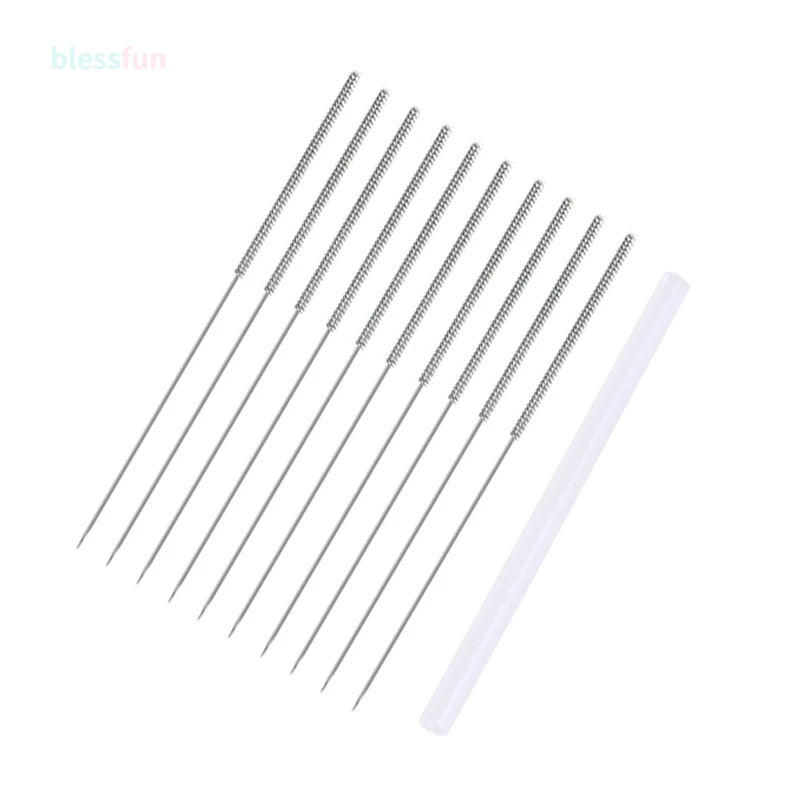 Disposable Acupuncture Needle 500 50*10pcs Korea Flat Handle With Plastic Tube