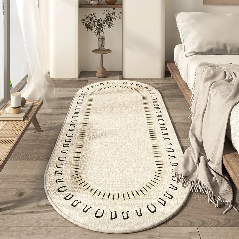 Loop Pile Carpet for Kid Bedroom Bedside Mat Modern Minimalist Home Decoration Living Room Coffee Table Floor Mat Printed Carpet