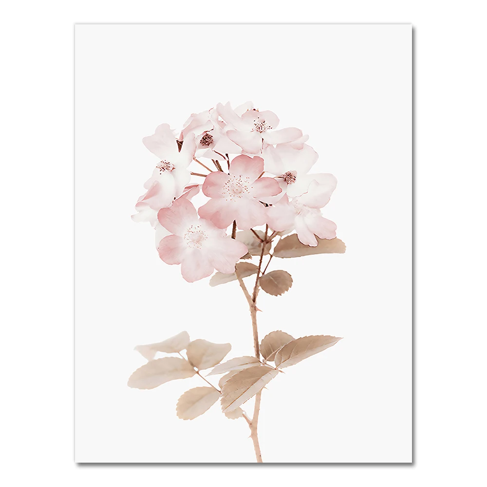 Botanical Flower Art Canvas: Elegant Wall Decor
