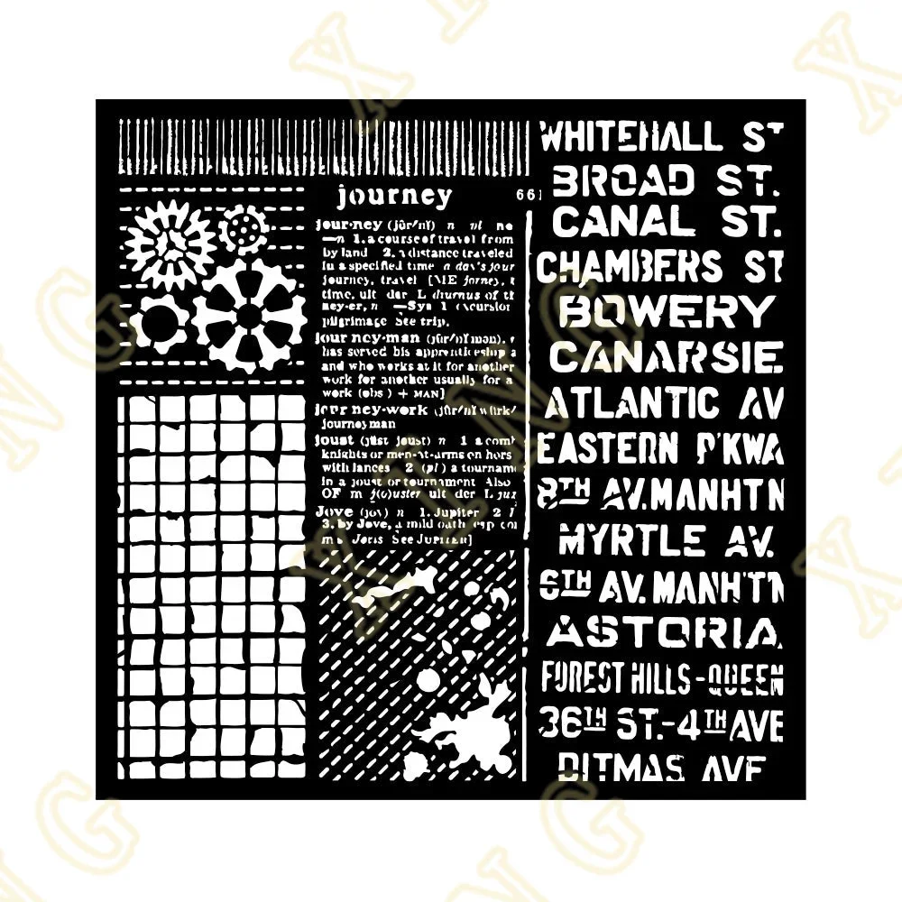 

2024 New Arrival Mixed Patterns Stencil DIY Layering Stencils Painting Scrapbook Coloring Embossing Album Decorative Template
