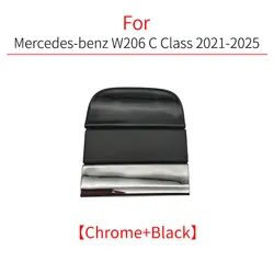 Luxury Car Rear Bumper Tow Hook Cover Cap - White/Black Finish (Chrome and  Black)