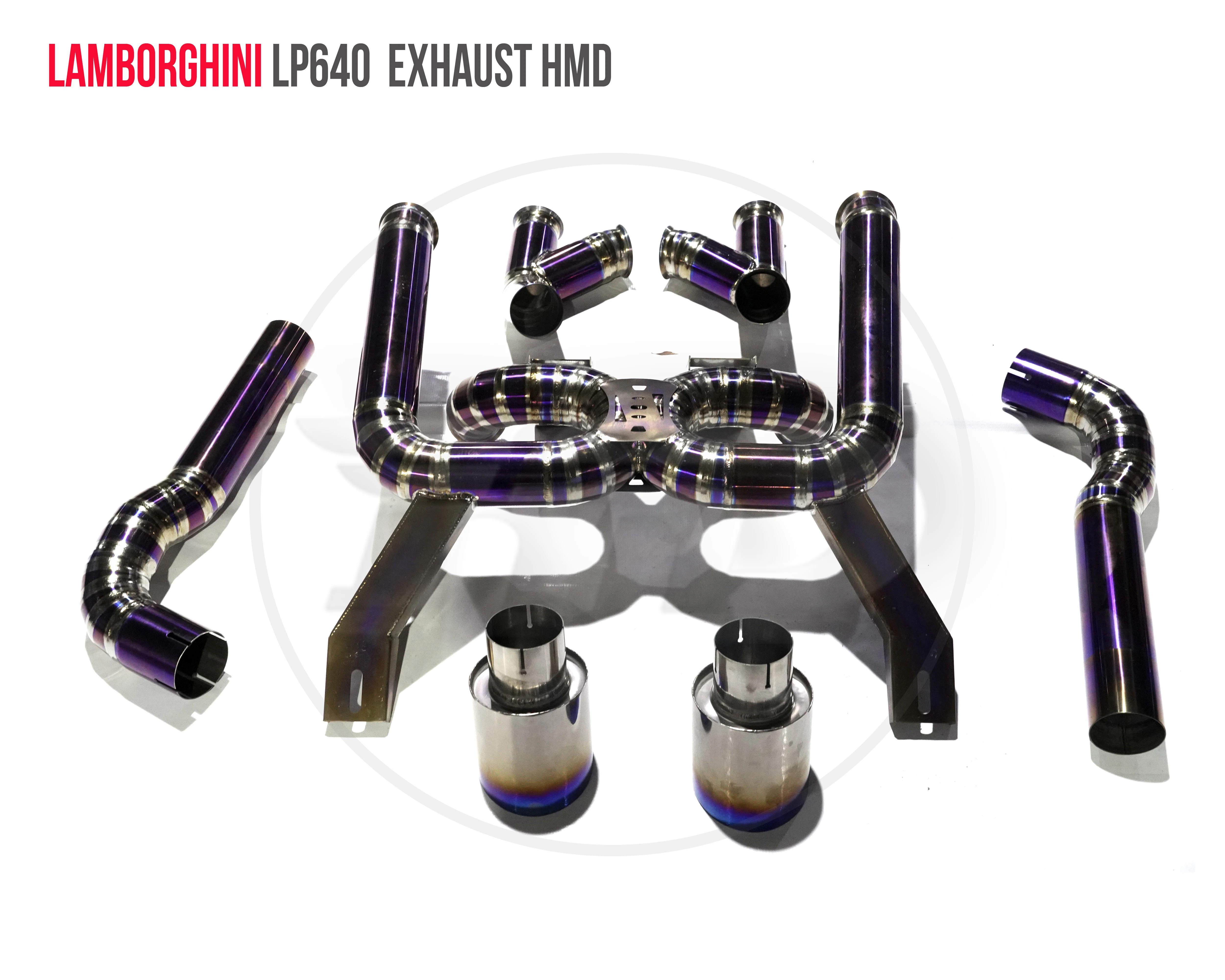 

HMD Titanium Alloy Exhaust Tail Section Downpipe With Valve is Suitable For Lamborghini Murcielago LP640 Muffler Modification