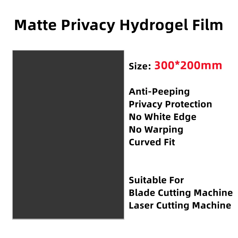 10pcs A4 Matte Privacy Hydrogel Film For iPad Tablet Screen Protector Scratch Proof HD Matte 300x200mm Film for Cutting Machine