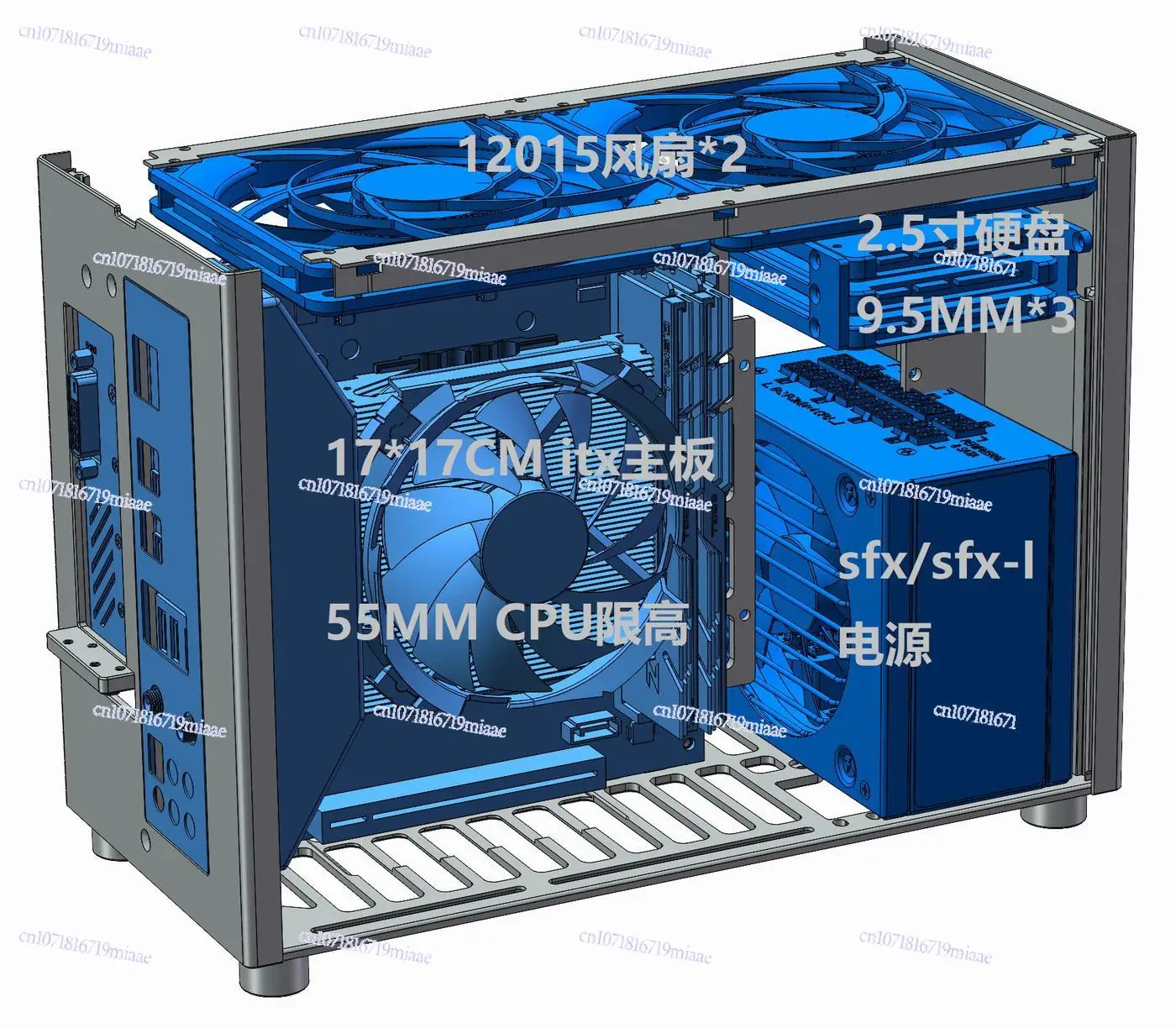 ZS-A4s Itx Computer Case, Version V4 7.3 Liter Volume, All