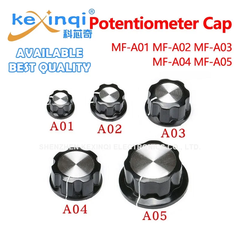 5pcs Bakelite Rotary Switch Knob MF-A01 A02 A03 A04 A05 Potentiometer Hat Cap Dial plate 6mm Bore Diameter 10pcs bakelite aluminum alloy knob mf02 has a diameter of 22 13 5mm and five specifications 01 02 03 04 05