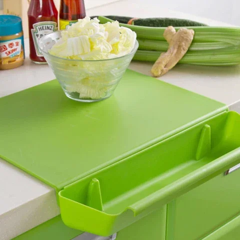 

New 2 In1 Creative Chopping Board Frosted Kitchen Cutting Board With Slot Cutting Vegetable Meat Tools Kitchen Stuff Accessories