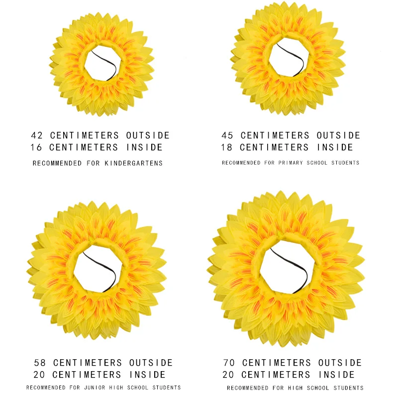 Party Supplies Headgear Flower Clown Mask Sunflower Sports Hand Take Flower Dance Props Children's festival celebration supplies - 4