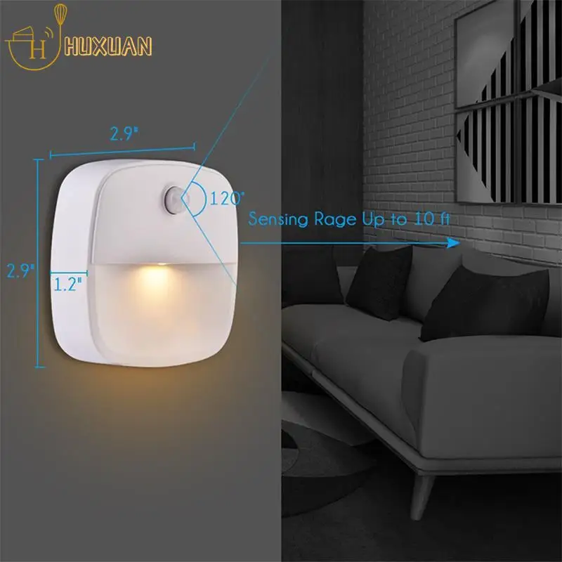 

Motion Sensor Light LED Night Lights AAA Battery Powered Bedroom Wall Staircase Closet Aisle Body Induction Lamp Home Decoration