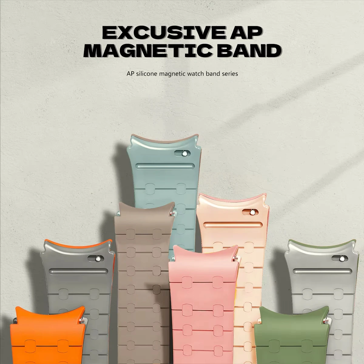 Enhanced Silicone Sport Strap with Magnetic Closure