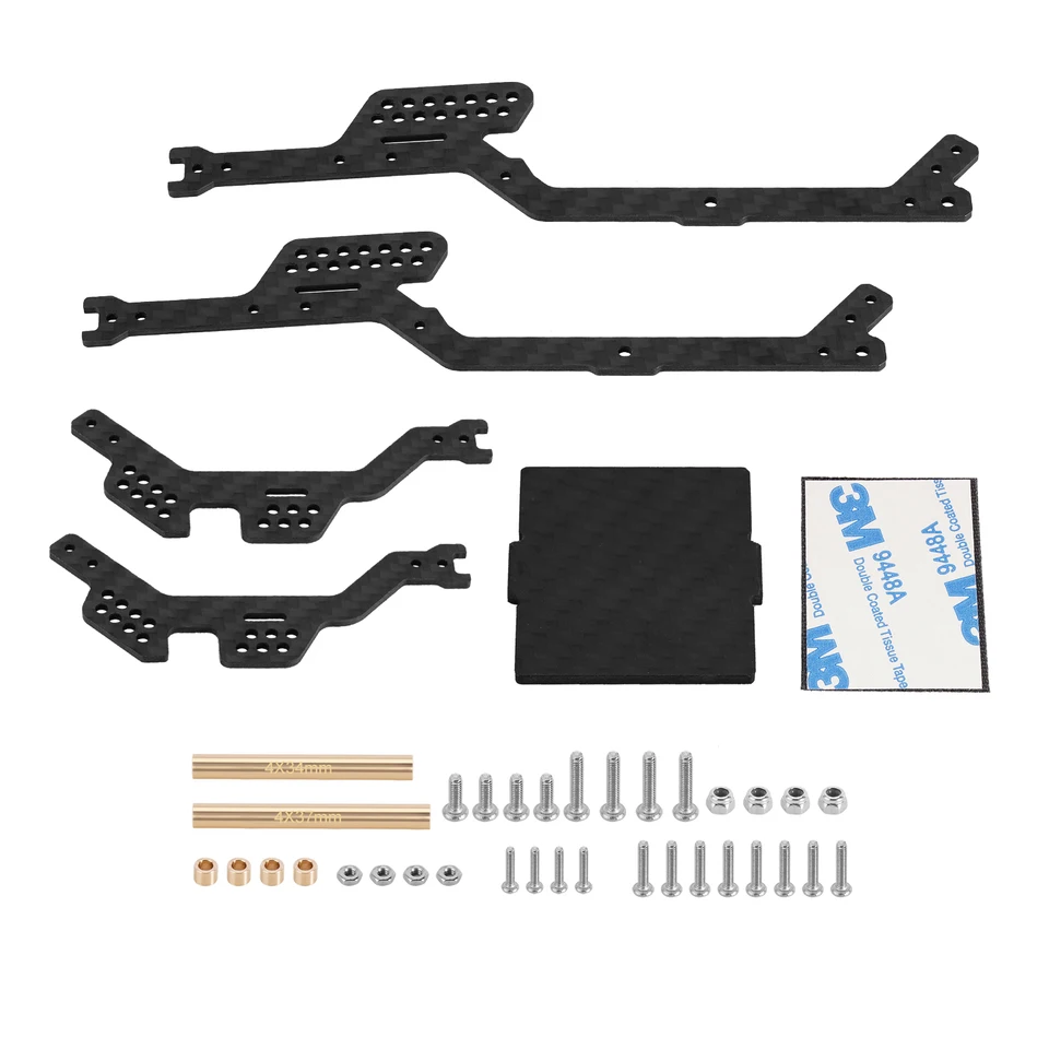 INJORA LCG カーボンファイバーシャーシキット フレームガーダー 1/18