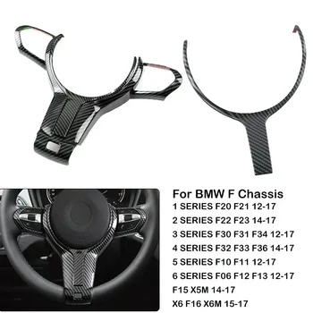 Car Steering Wheel Panel Decoration Cover Trim Moulding Sticker For BMW F Chassis 1 /2/3/4/5/6 SERIES F20 F21 F22 F23 F30 F31 1