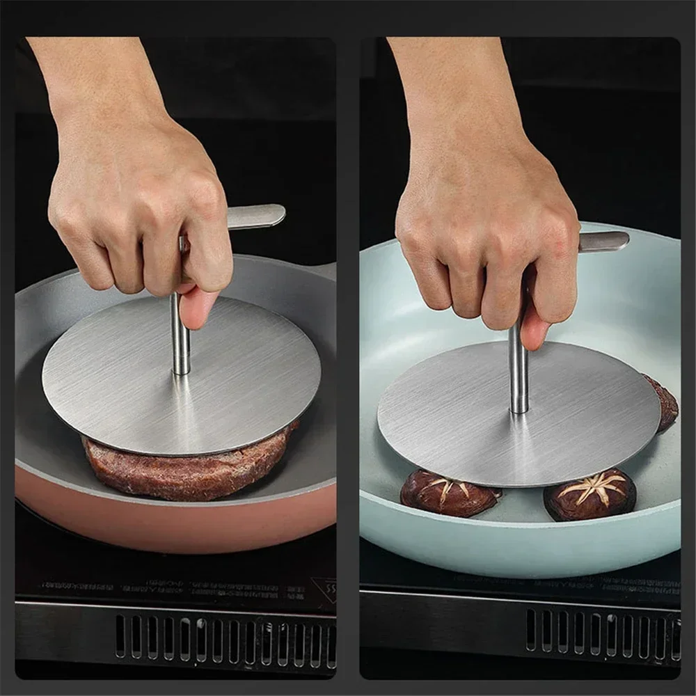Kitchen Tool Stainless Steel Round Tortilla Press with Handle for Household Hand Pressure Pie Crust Cookie Pastry Kitchen Tools tortilla press